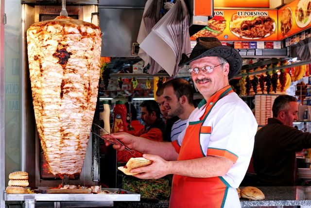 Prodavač v Istanbulu