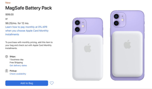 Magnetická baterie apple