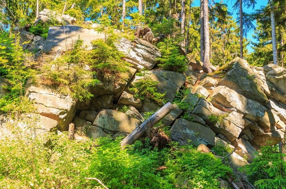 Skalní útvar u obce Dráteničky