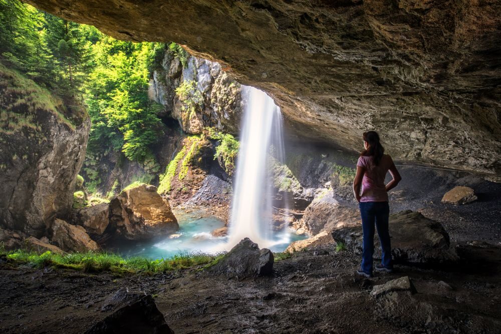Vodopád Berglistüber Švýcarsko