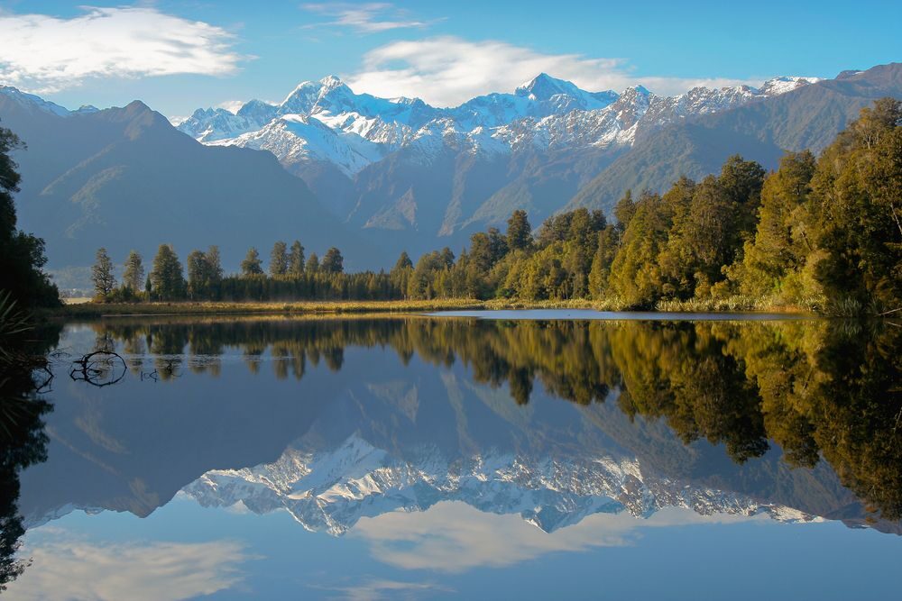 Lake Matheson Nový Zéland