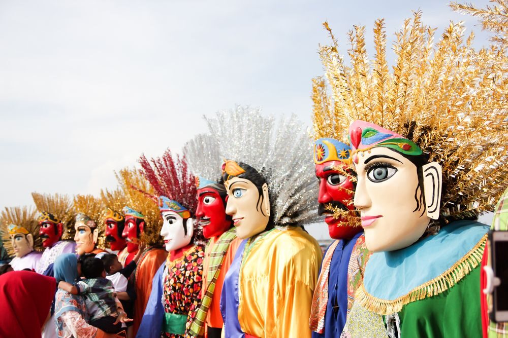 Jakarta Ondel-ondel is a large puppet figure featured in Betawi