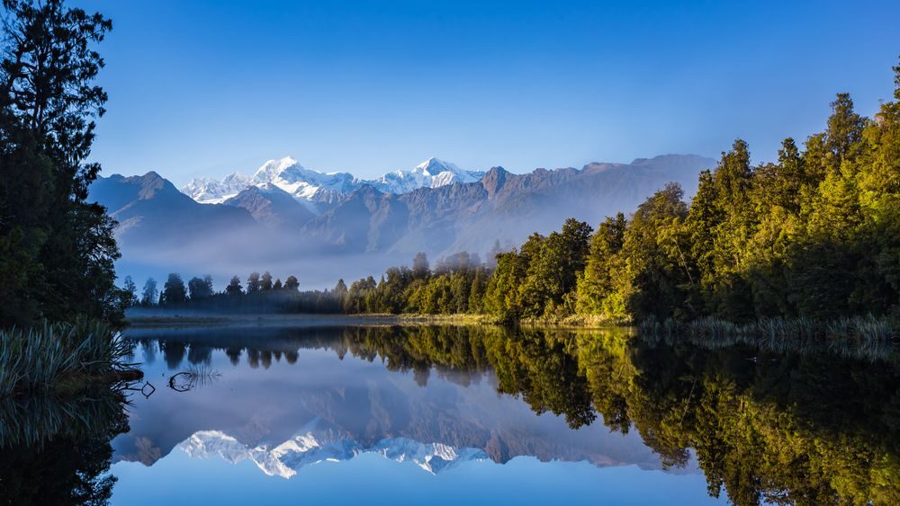 Lake Matheson, Nový Zéland