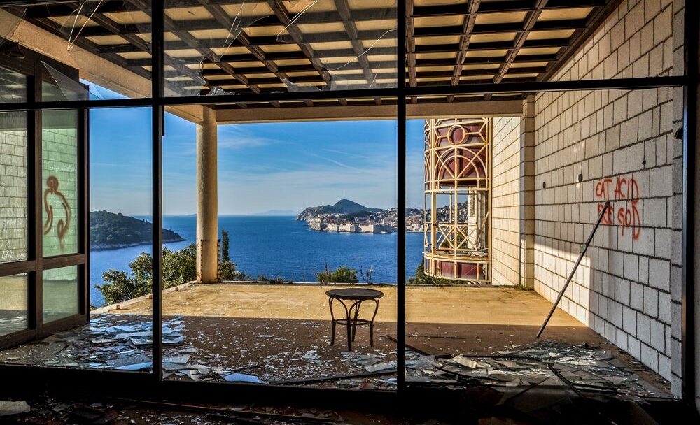 Hotel Belvedere-Dubrovnik-Chorvatsko, opuštěné hotely