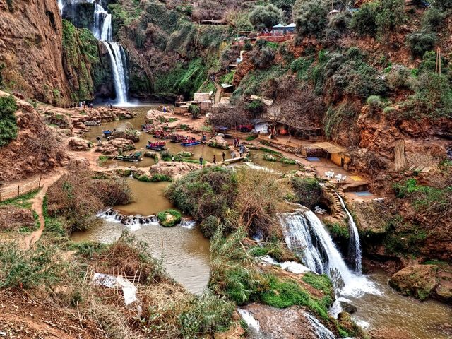 Maroko, vodopády Uzud